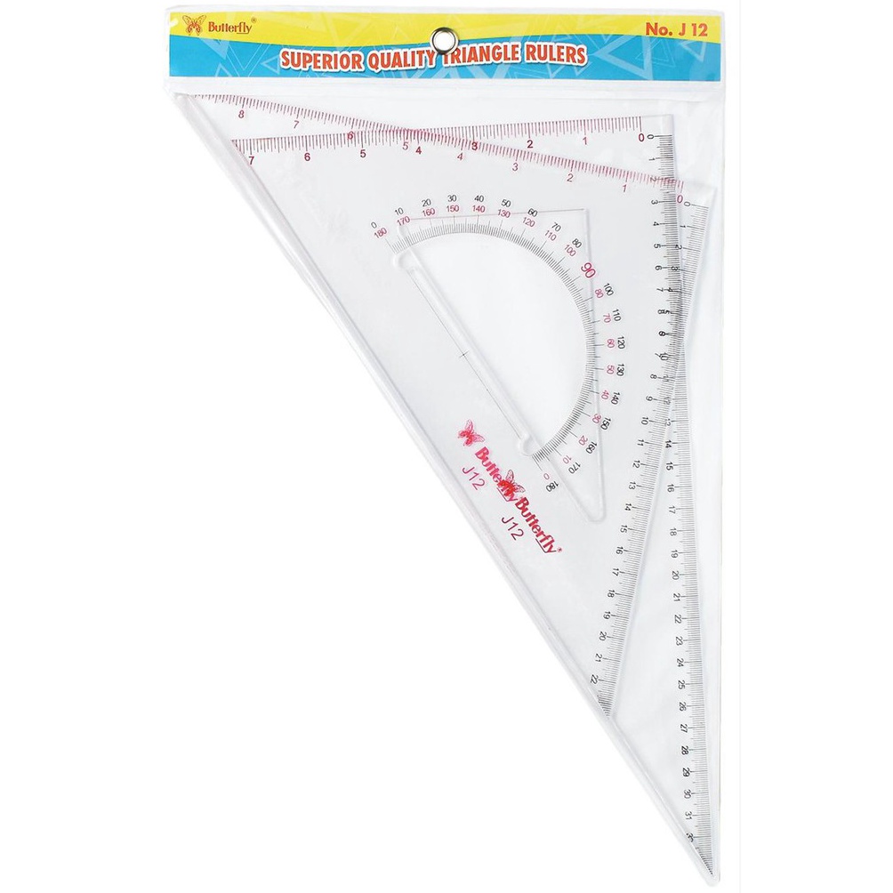 

91 penggaris segitiga butterfly - J12 /TERLARIS/TERMURAH Harga Murah )V ♪