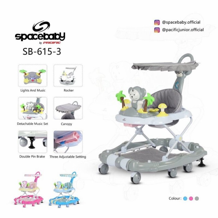 Bestseller Baby Walker Space Baby Sb 615-3