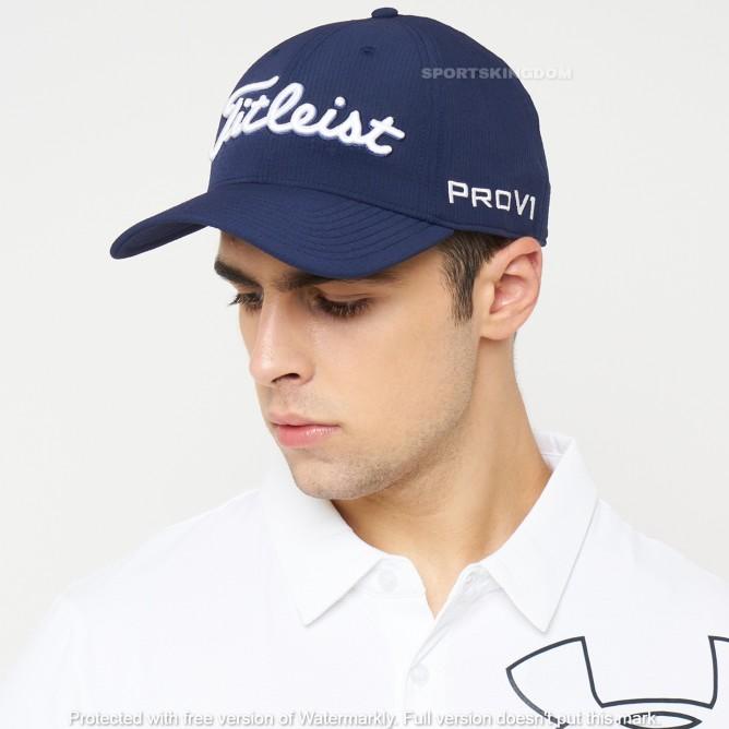Topi Golf Titleist Tour Elite Truefit Original Very Best Price - Hitammerah,S/M