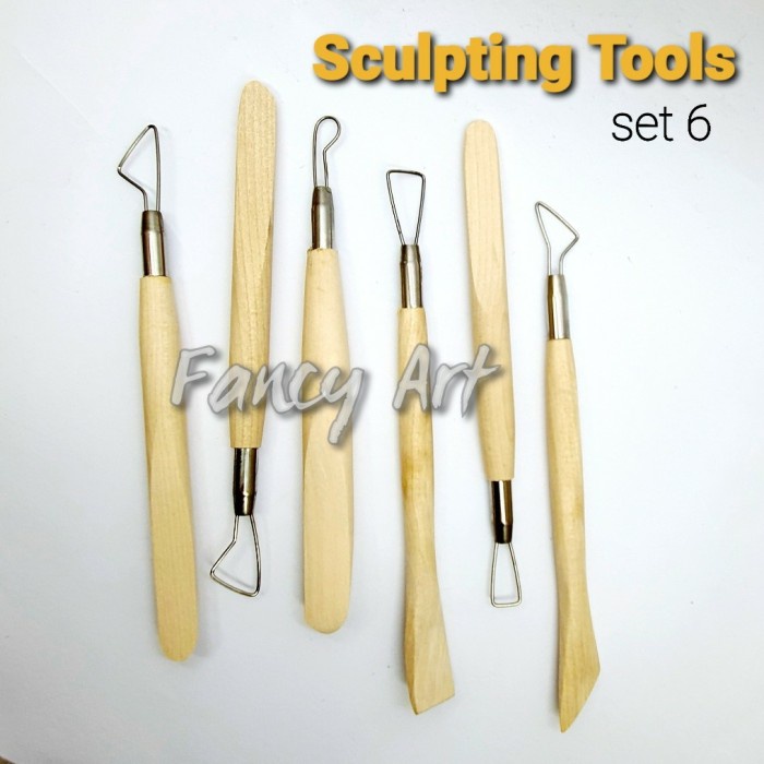

Terlaris Clay Sculpting Pottery Carving Tool Set 6 Alat Ukir Cukil Pahat