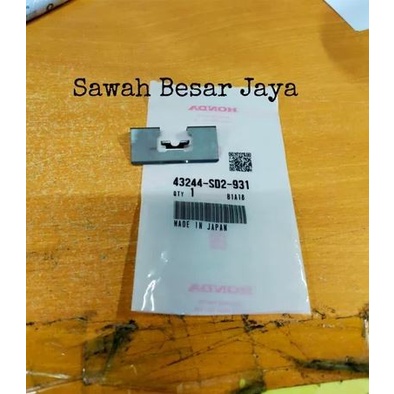 Retainer Plat Dudukan Kampas Kanvas Rem Belakang Jazz RS GE8 City GM2 ORIGINAL