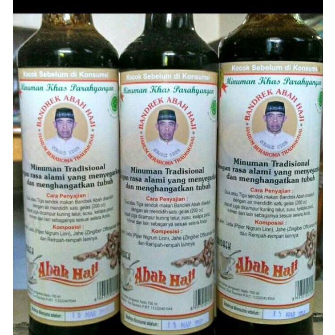 

<<<<<] Bandrek abah asli Ciwidey halal minuman khas Parahyangan isi 750