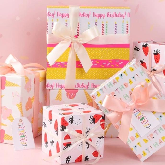 

>>>>>] Kertas kado Gift wrapping service Birthday Kado Ultah gift wrap kertas