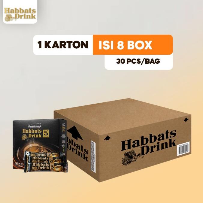 

best seller] Minuman Instan Habbatussauda - Habbats Drink 1 karton isi 8 box
