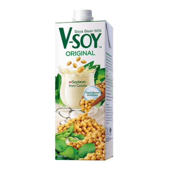 

,,,,,,,] Vsoy ORIGINAL 1000ml susu kedelai rendah gula soya v-soy 1 liter 1L