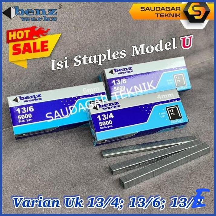 

ISI STAPLES TEMBAK 13/4 13/6 13/8 REFILL STAPLER GUN TACKER R23 [SDGR]