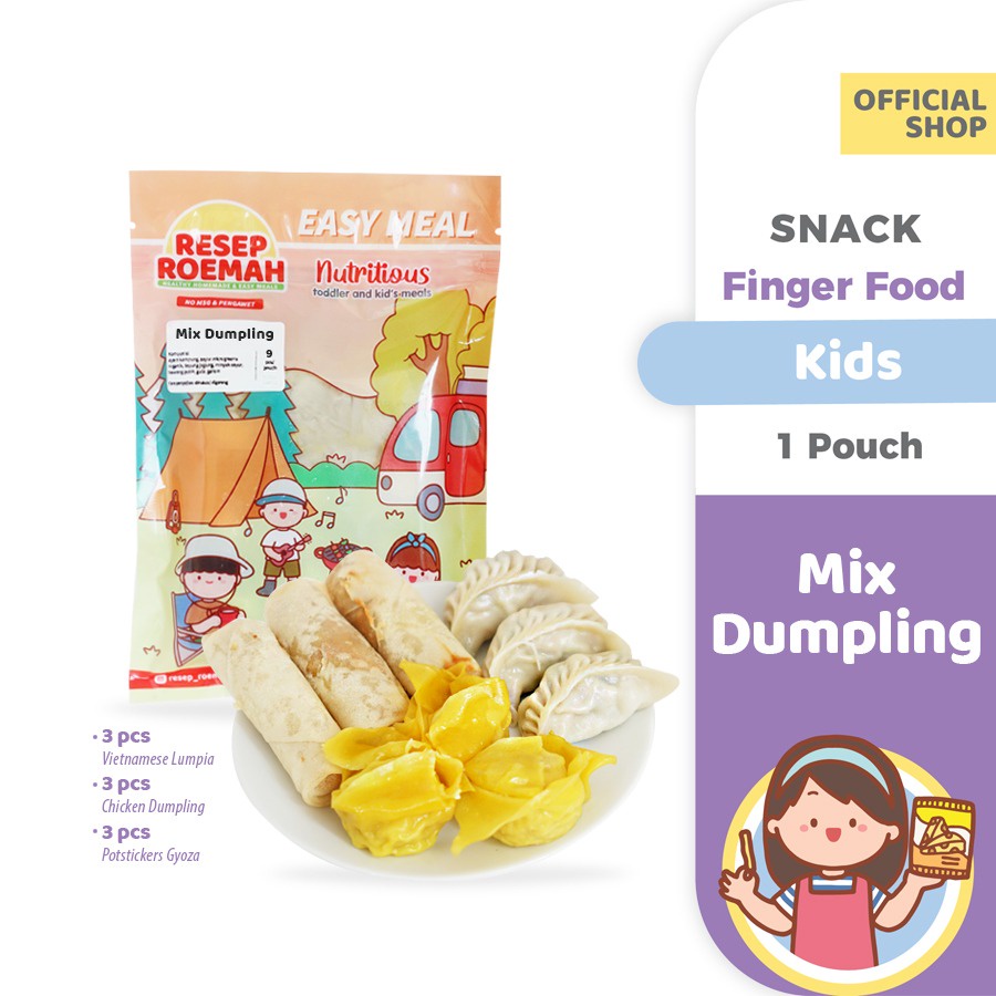 

Resep Roemah Mix Dumpling / Lumpia Vietnam, Chicken Dumpling & Gyoza / Kids Frozen Food / No MSG