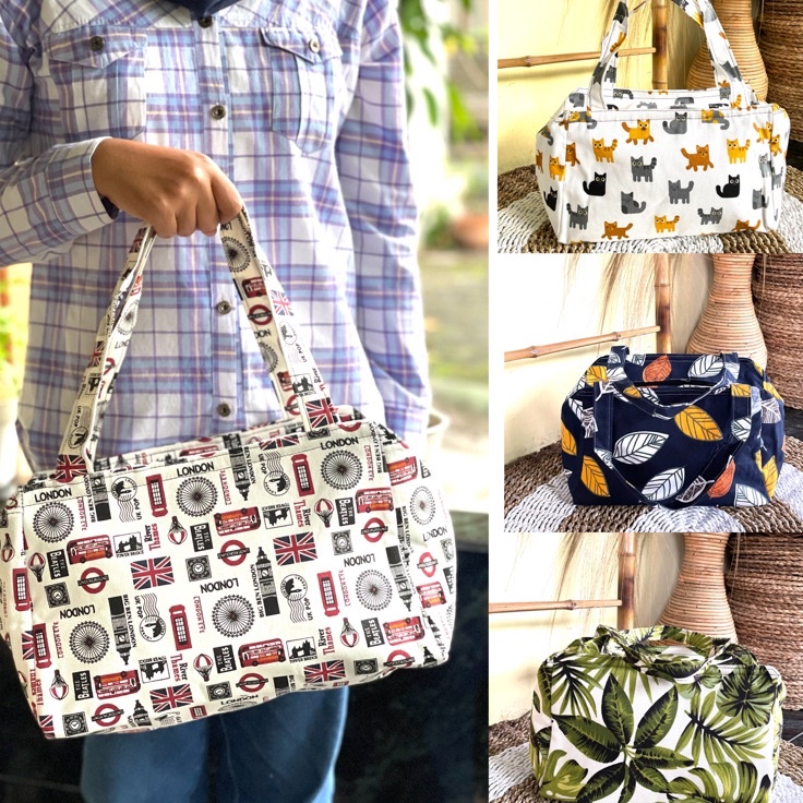 ➴Promo ADZSU Hand Bag travel kanvas size medium/tas travel jinjing 069 ❁Grosir