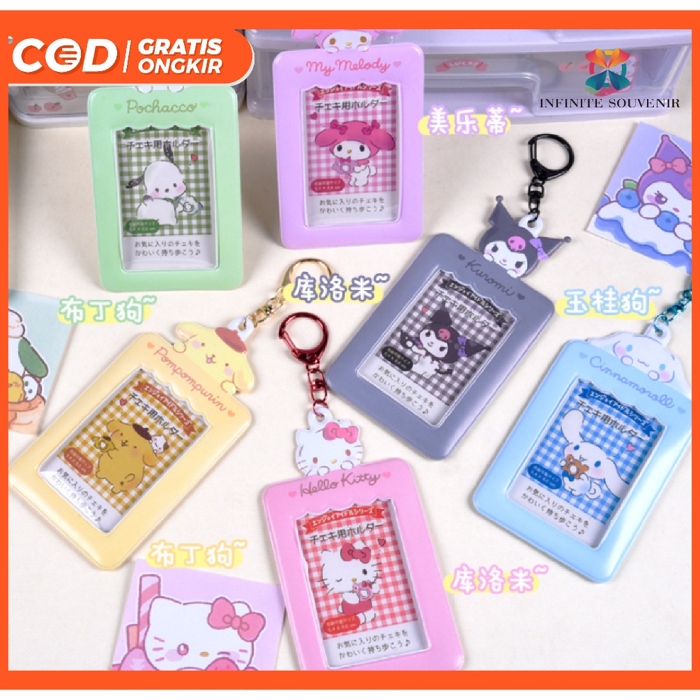 

Terbaru.. (N015) Id Card Holder Sanrio / Bahan Plastik Waterproof / Muat 2 Kartu / Nametag Sekolah 33