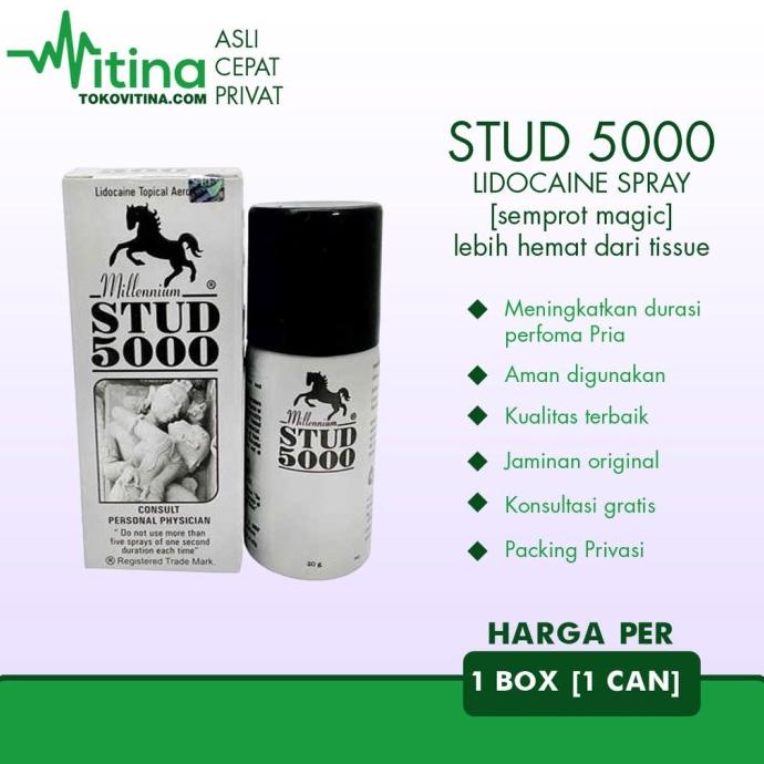 POWER SPRAY STUD 5000 STUD5000 20GRAM DELAY TAHAN LAMA SPRAY