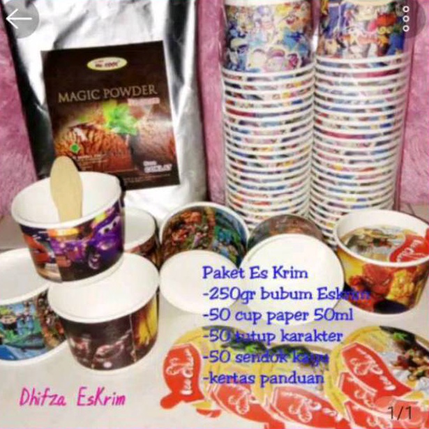 

Selalu Baru PAKET ICE CREAM 250GR CUP PAPER/PAKET BUBUK ES KRIM