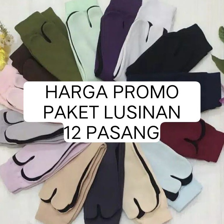 Murah.. Kaos Kaki Jempol Lusinan / Kaos Kaki Muslimah Lusinan / Kaos Kaki Wanita Losinan / Kaos Kaki