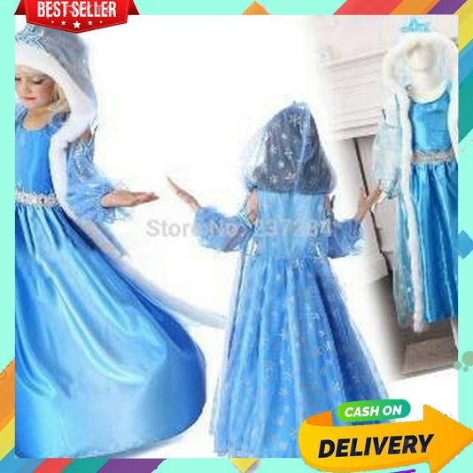 Dress Anak Perempuan 3 4 Tahun 2 5 6 1 7 8 Cewek Umur 9 12 Thn  Longdress Sabrina Pakaian Princes Ma