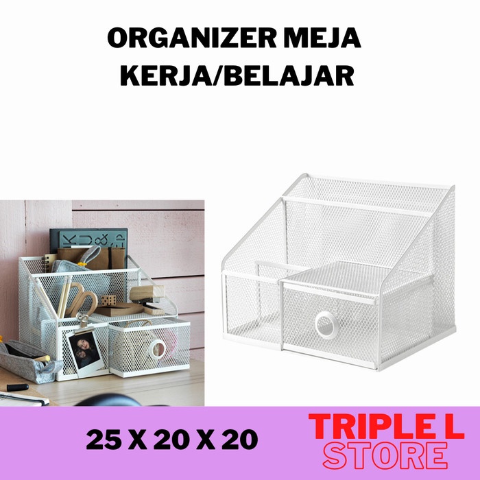 

Bestseller Rak Organizer Meja Kerja Kantor Tempat Aksesoris Pulpen Kosmetik