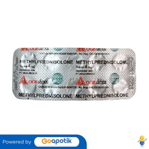 METHYLPREDNISOLONE 4 MG OGB DEXA MEDICA STRIP 10 TABLET