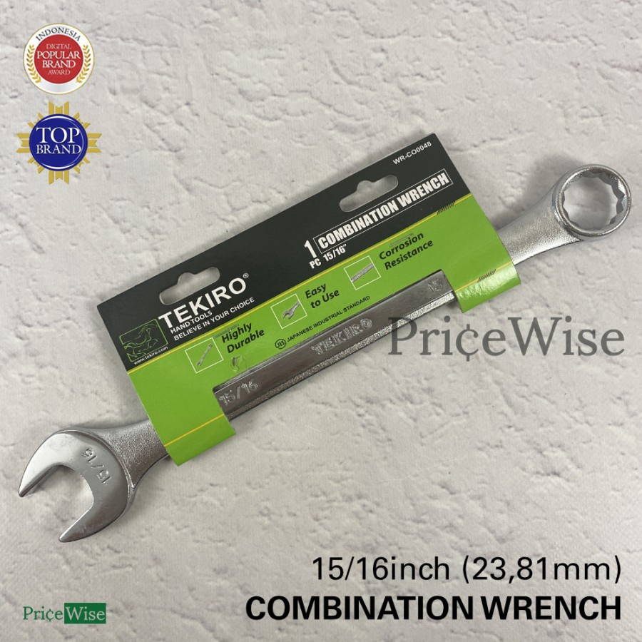 Kunci Ring Pas 15/16" Tekiro / Combination Wrench 15/16 inch