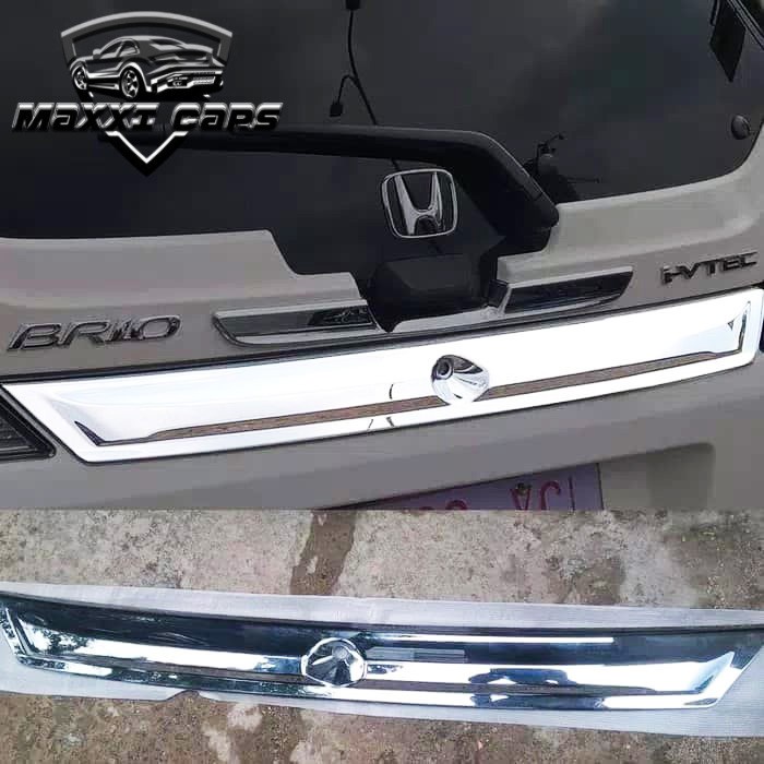 List Pintu Belakang Chrome Honda Brio Trunklid Trunk Lid Chrome Brio