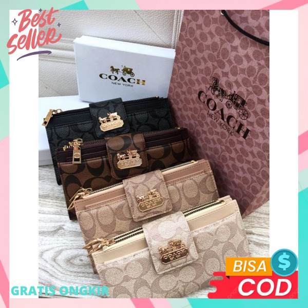 Donpet Wanita Panjang Donpe Panhang Cwe Sleting Handbag Cwek Promo Terkeren Dompet Simpel Casual Dom
