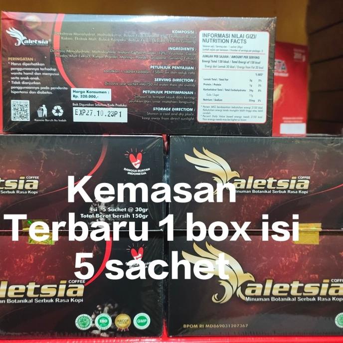 

Kopi Raletsia Botanical 1 Box Isi 6 Sachet @30 Gr