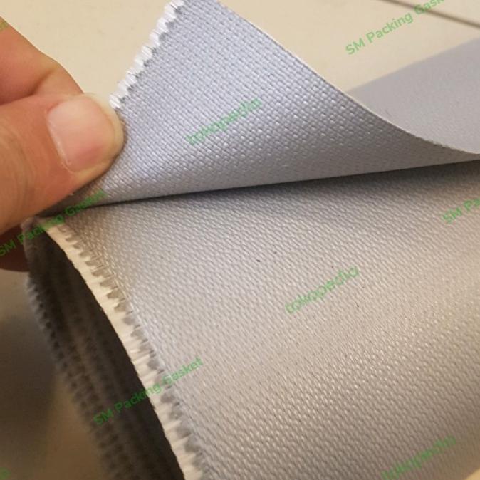 Silicone Fiberglass Cloth - Kain Silicone - Silicone Cloth Abu-Abu