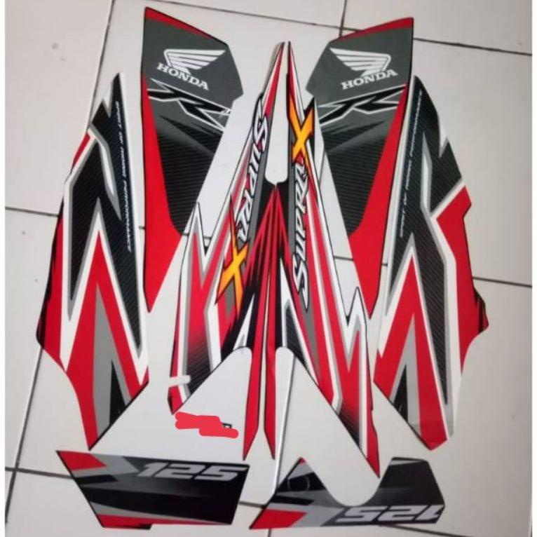 Sparepart Striping Supra X 125 2012 | Stiker Lis Bodi Motor Supra X 125 Motor Resmi