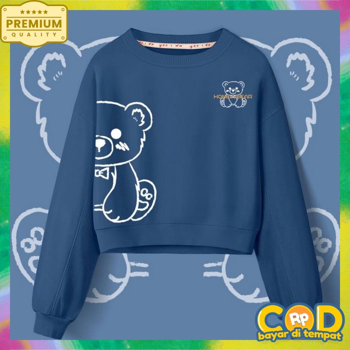 Lotso Bear Sweater / Atasan Wanita 2023 Switer Hoodie Cewek Viral Sweter Hoodie Wanita Korea Style I