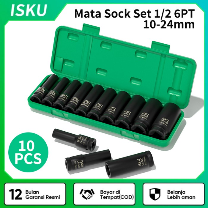 Best Seller Imata Kunci Sok Impact/Kunci Socket Extention Impact Set Bahan Cr-Mo