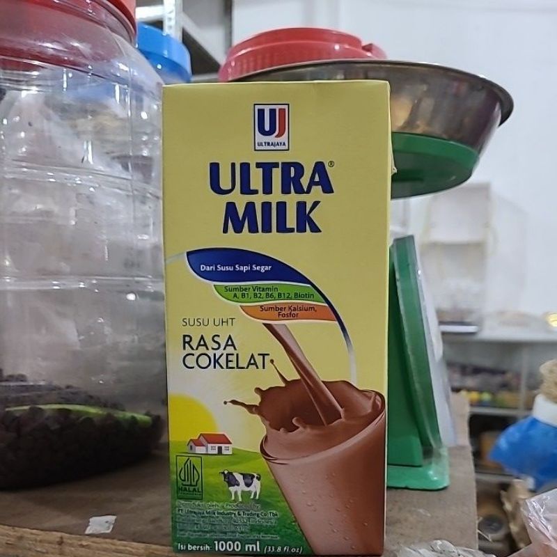 

susu uht ultra milk coklat 1 liter