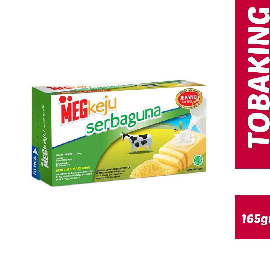 

♚ MCMXCIX 51028 Keju Cheddar Meg Serbaguna 165gr HALAL [KODE 77] ⿓