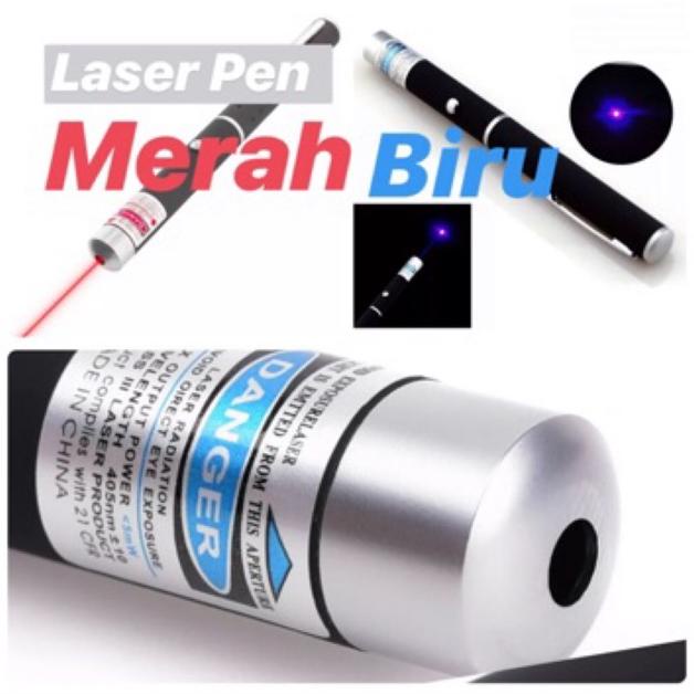 Free Ongkir Laser Pointer Senter Pen Laser Laser Biru Merah Laser Blue Red Laser 2023