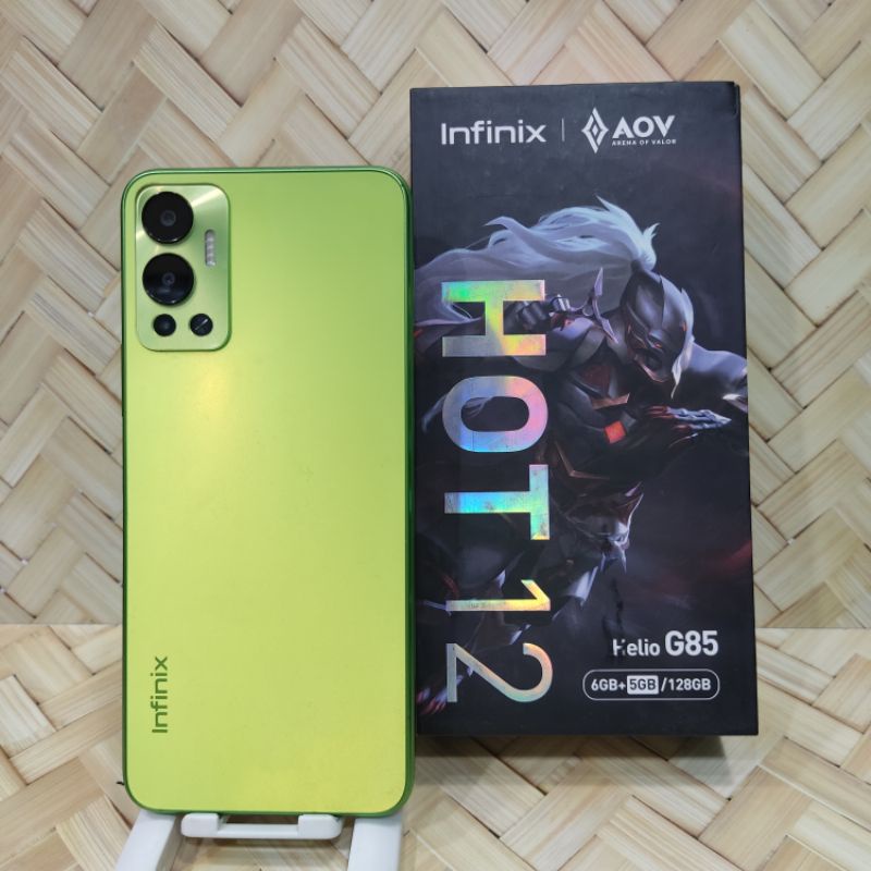 Infinix Hot 12 6/128Gb ( 6GB+5GB/128 ) Handphone Second Fullset original Bergaransi