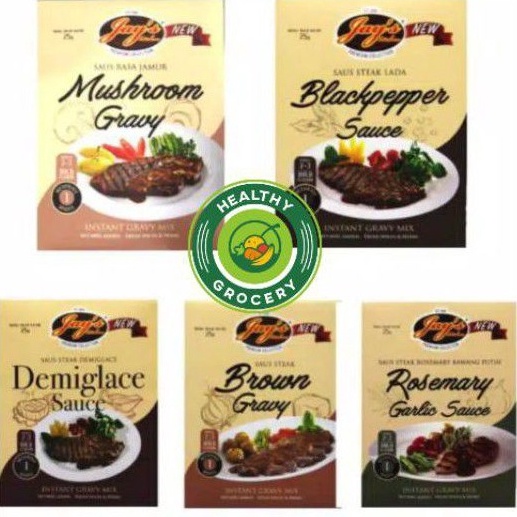 

Diskon Jay's Saus Steak / Jays mushroom gravy / Blackpepper Sauce / demiglace / brown / rosemary garlic Ready