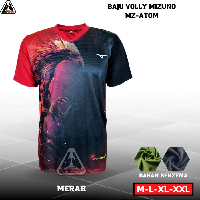 Best Seller Vl Baju Volly Lengan Mizuno Jersey Volly Kaos Volly