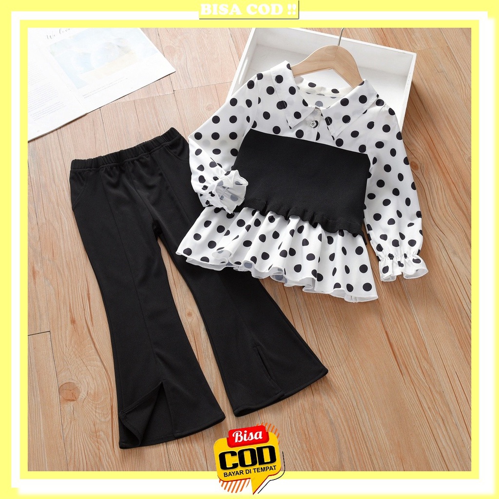 Stelan Rok Anak Perempuan Karakter Wortel 1-4Thn [Cocobaby Jakarta] Setelan Anak Perempuan Polkadot 