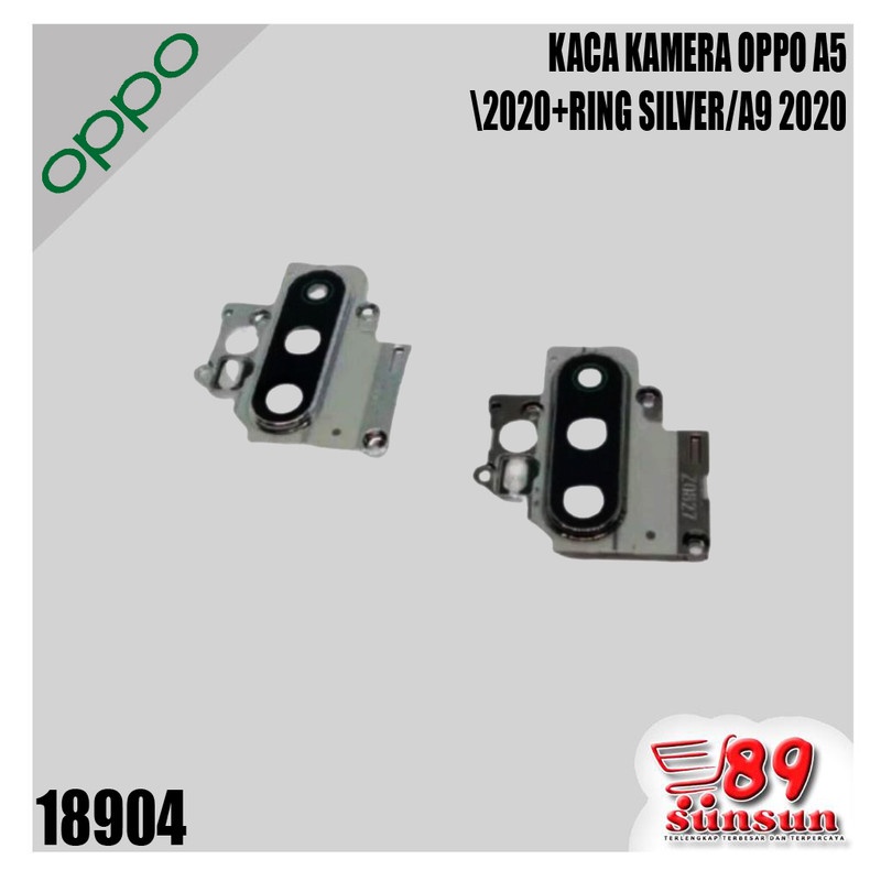 KACA KAMERA OPPO A5 2020+RING SILVER/A9 2020
