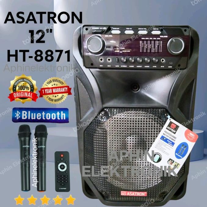 Speaker Aktif Asatron 12 Inch Ukm8871 Speaker Bluetooth Original  Carasmellstore