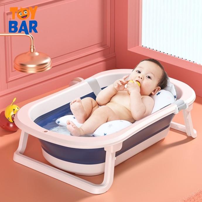 Bak Mandi Bayi Portable Bak Mandi Lipat Bak Mandi Bayi Thermometer