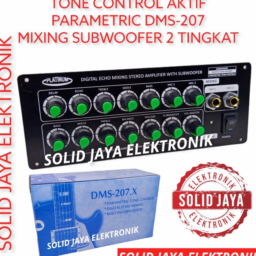 Baru TONE CONTROL AKTIF PARAMETRIC DMS207 DMS-207.X TONE KONTROL AKTIF MUSIK MIXING ACTIVE PARAMETRI
