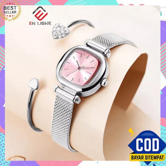 Jam Tangan Wanita Dewasa 2023 Branded Korean Styl Jamtangan Model Digital Casual Watch Gelang Waterp
