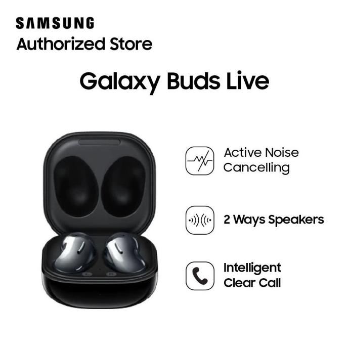 Earphone Wireless Samsung Galaxy Buds Live Handsfree Bluetooth ORI
