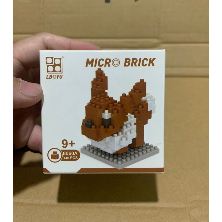 Mainan Balok Pokemon Eevee figure puzzle balok susun puzzle