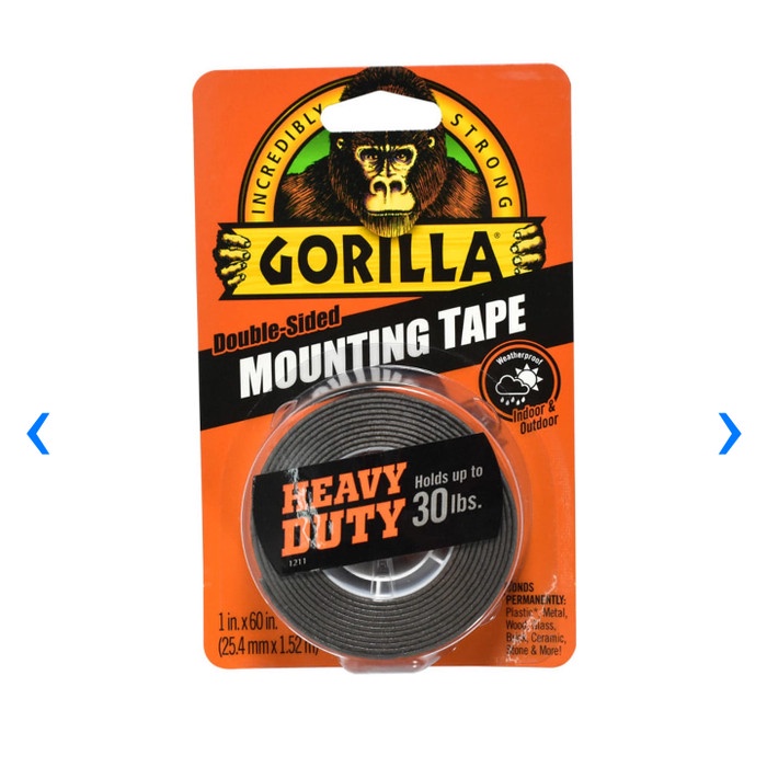 

HOT PROMO Doble tape gorilla Max 13,6 kg Waterproof made in USA