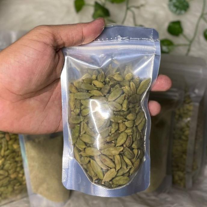 

@@@@] [50gr] Kapulaga Hijau Arab India Premium Kapol India Arab Cardamom