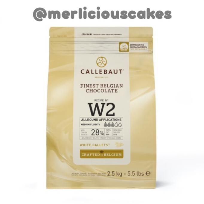 

INSTANT COURIER ONLY Callebaut W2 White Chocolate Couveture 2,5 Kg