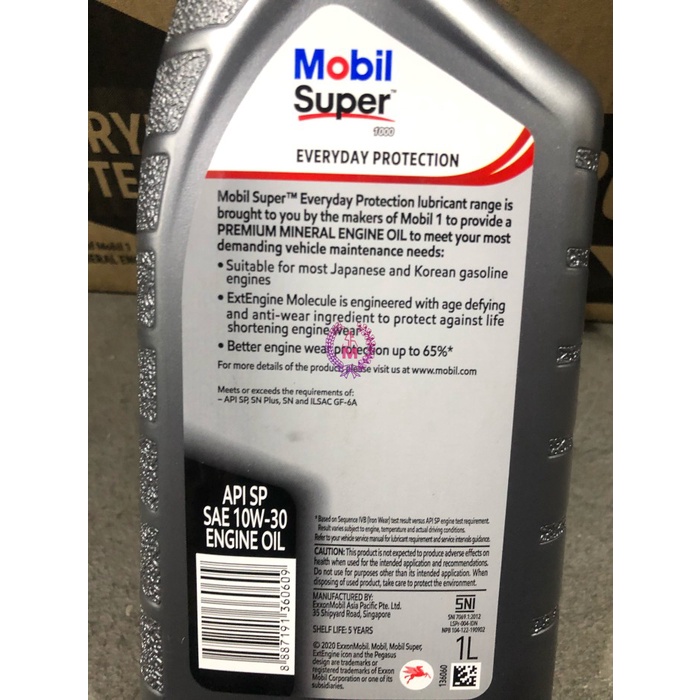 Oli Mobil Super 1000 Multigrade 10W-30 10W30 10W/30 1 Liter Original