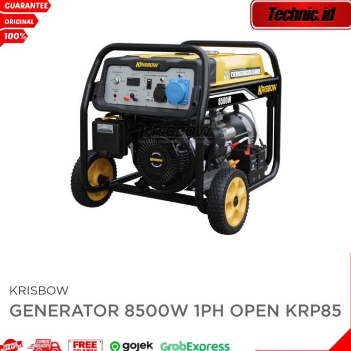 Krisbow Genset Bensin 8500 W Krp85 Mesin Generator Listrik 8500 Watt Original