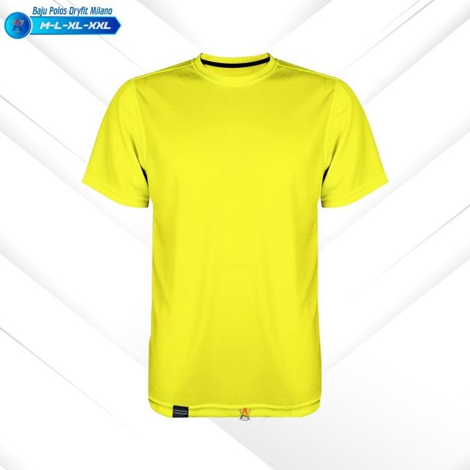 Beli 2 Murah Baju Polos Premium Dewasa/Kaos Olahraga Jersey/Bahan Dryfit Milano Viralll