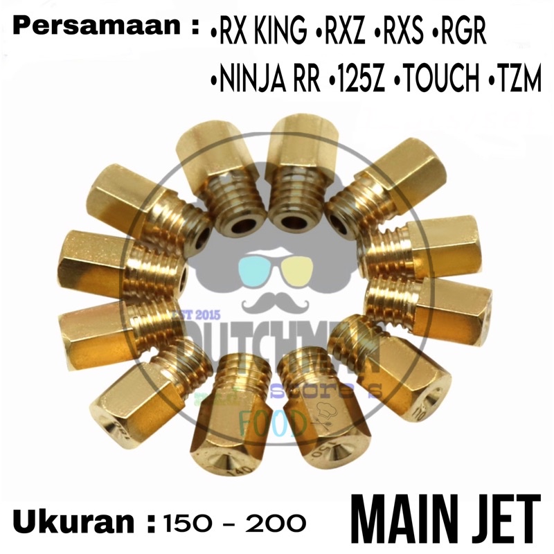 Spuyer Sepuyer Mainjet Main Jet Karbu Karburator Carburator RX KING RXS RXZ RGR NINJA RR 125Z