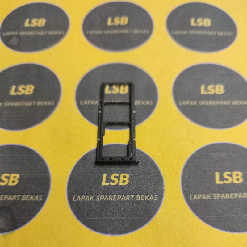 SIM TRAY SAMSUNG A30S A307F BLACK ORIGINAL BEKAS