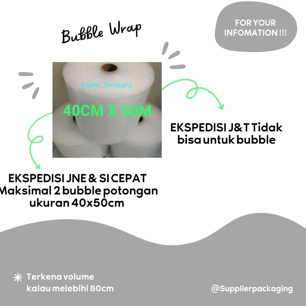 

Bubble Warp Upack 50 Meter X 40 Cm 87